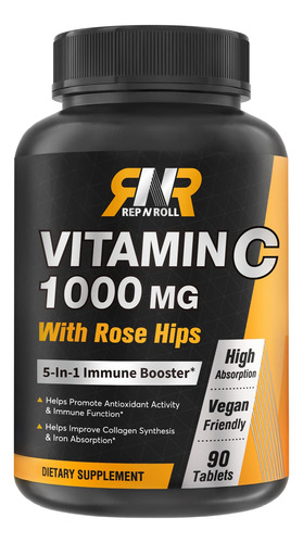 Rep N Roll Vitamina C 1000 Mg, Con Bioflavonoides Citricos,