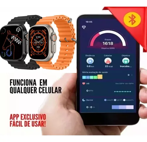 Smartwatch Relógio T900 Ultra Big Tela 2.09 Digital + Brinde | Parcelamento  sem juros