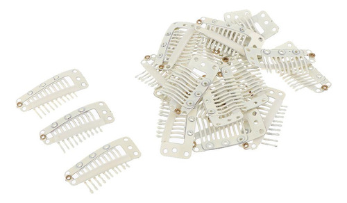 20 Piezas De Extensiones De Cabello Peluca Clips A Para
