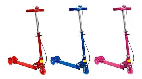 Patineta Monopatín Scooter 3 Ruedas Plegable Niños Niñas 