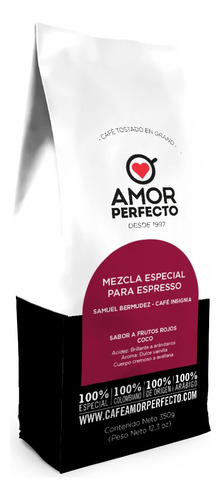Cafe En Grano Molido Amor Perfecto Mezcla Especial Espresso
