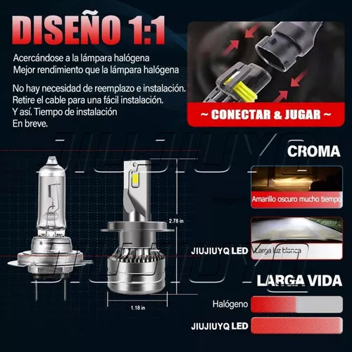 Kit De Faros Led 40000lm For 2021 2022 Chevrolet Onix