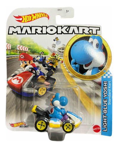 Mariokart Hot Wheels Light Blue Yoshi Autito De Colección