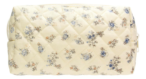 Neceseres Cosmeticos Pazimiik De Algodon Diseno Floral Azul