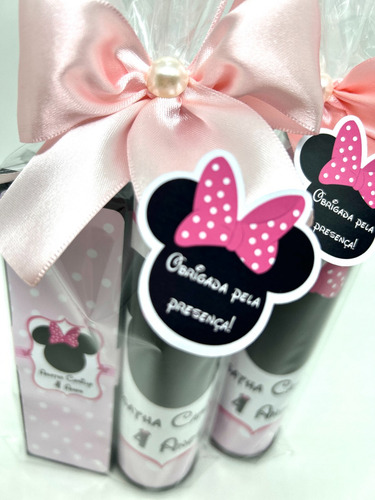 Lembrancinha Personalizada Domino Pega Vareta Minnie 25 Un
