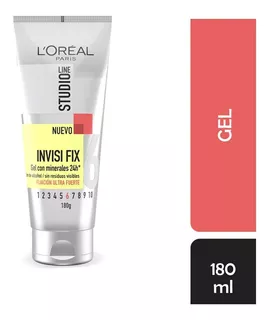 Gel Para Peinar L'oréal Paris Studio Line Invisi Fix Fijación Ultra Fuerte 180ml