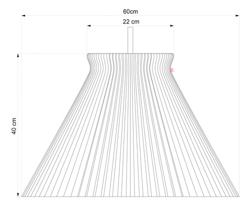 Lampara Colgante Misha Big Led Diseño Impresion 3d