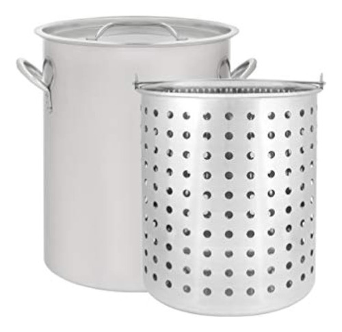 Concord Olla De Acero Inoxidable De 36 Qt Con Canasta. Hervi