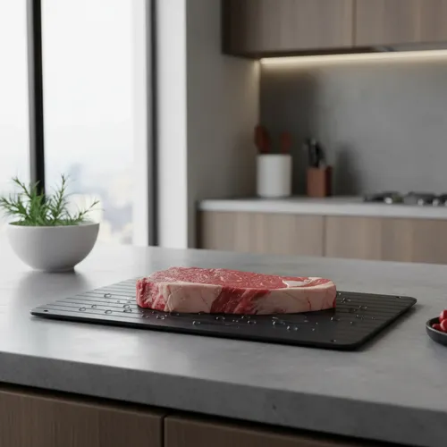 Tábua De Descongelar Alimentos Profissional Prática Cinza-escuro