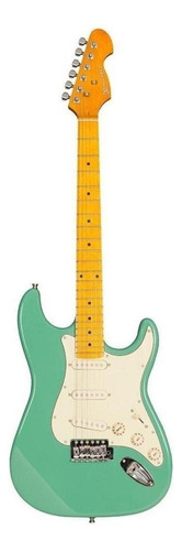 Guitarra elétrica Michael St GM222N stratocaster de  tília light green com diapasão de bordo