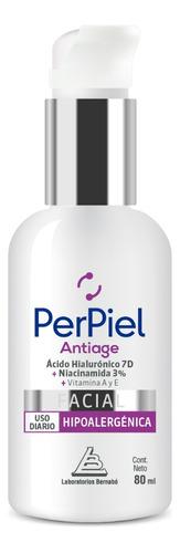 Perpiel Antiage Emulsión Facial Acido Hialurónico X 80ml