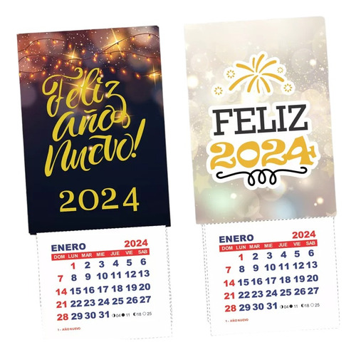 Kit Imprimible Calendario 2022 Mignon Año Nuevo #2