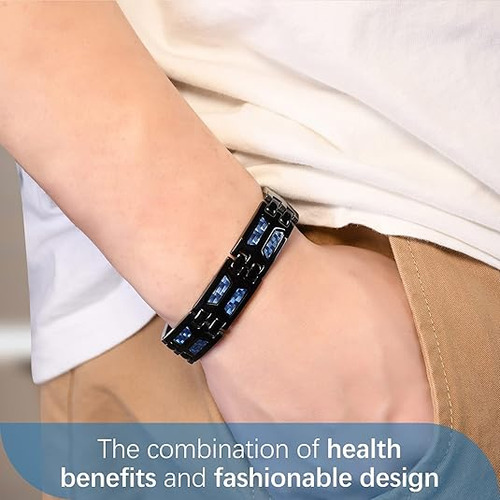 MagnetRx Pulsera Magnética Para Hombre Super Titanium Con Herramienta De Extracción