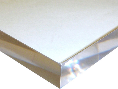 15x15cm 10mm Chapa Placa Acrílico Cristal