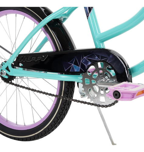 Bicicleta Huffy Fairmont R20 Niña Con Pie De Apoyo Color Celeste Tamaño Del Cuadro 20