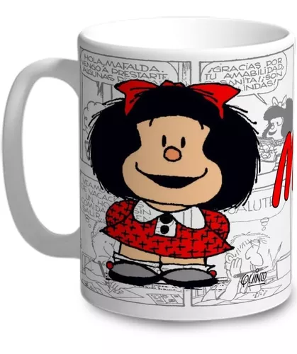 Taza Mafalda Despeinada Taza de Café Taza de Té Diseño Mafalda - Taza de  Cerámica Impresa por las Dos Caras