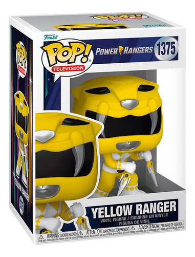 Boneco Yellow Ranger 1375 Power Rangers - Funko Pop