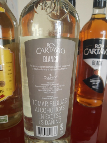 Imagen 2 de 3 de 5 Botellas De Ron Cartavio Y 2 De Hanna Club