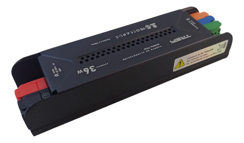 Fuente De Alimentacion Metalica Slim Black 12v 3a 36w Trefi