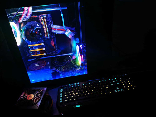 Imagem 8 de 9 de Cabo Led Fita Rgb Com Controle 1 Metro Montado Gamer Pc