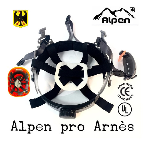 Arnés Con Barbuquejo Para Cascos  Alpen 