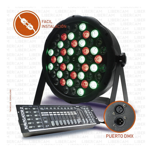 Imagen 4 de 10 de Luz Proton Par 54 Led Alta Luminosidad Rgb Audioritmico Dmx