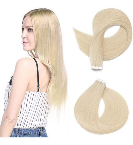 Extensiones Reales Cabello 100gr 18in Balayage Platino