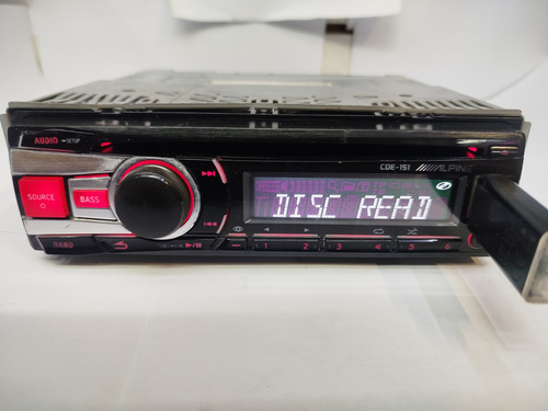 Autoestereo Alpine Cde-151 Usb Bt Audio Adaptado Para Música (Usado)