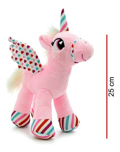 Imagen 3 de 5 de Peluche Unicornio Parado 25cm Original Phi Phi Toys