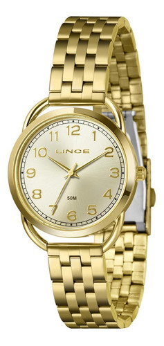 Relógio Lince Feminino Ref: Lrg4779l36 C2kx Casual Dourado