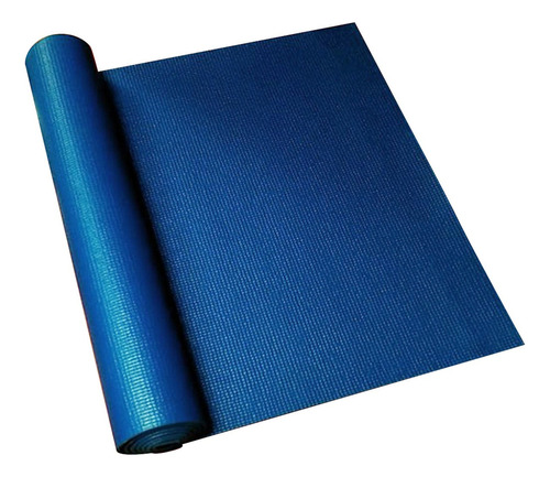 Colchoneta Mat Yoga 5mm Pilates Fitness Gym Sport 173x61cm Color Azul