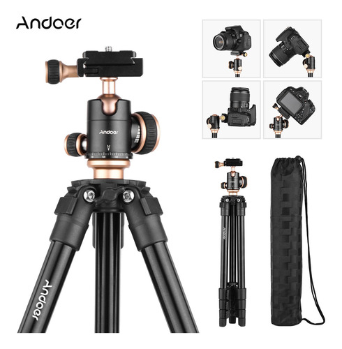 Andoer Q160sa Trípode Completo De Cámara Trípodes Con Panorá