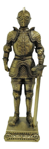 Estatua De Caballero Medieval, Escultura De Arte Bronce
