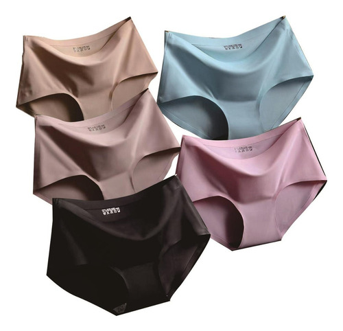 . Ropa Interior De Seda De Hielo Cómoda For Mujeres 5 Piezas