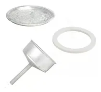 Comprar Volturno Set 3 Repuestos Embudo Junta Filtro Tienda Pepino Cafetera Estilo Italiana Restaura