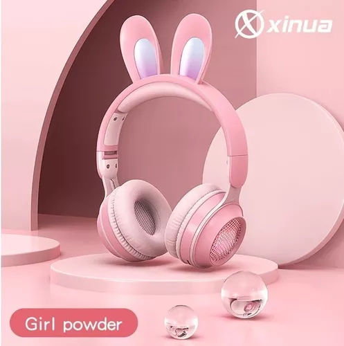 Auriculares Gamer Xinua Bluetooth Rgb Micrófono Desmontable