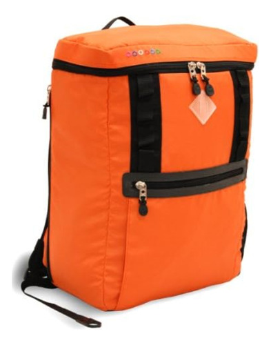 J World New York Rectan Mochila Portátil, Naranja, Talla