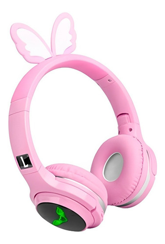 Fones De Ouvido Bluetooth Com Desenho, Headset De Borboleta