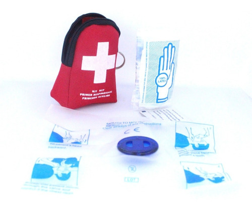 2 Kits Mascarilla Rcp Primeros Auxilios Botiquin, Facturamos