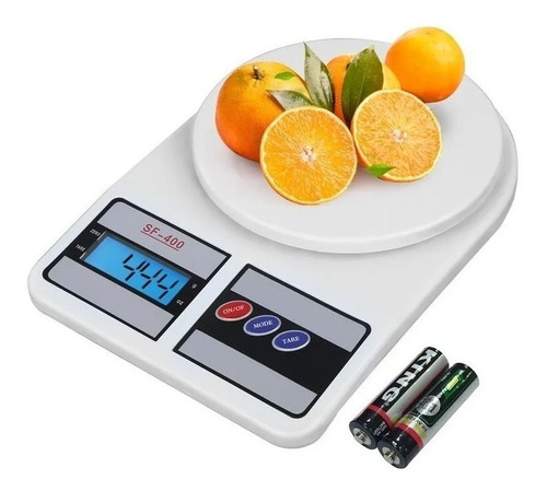 Balanza Digital Peso De Cocina Portátil 10kg Incluye Batería