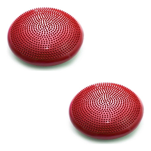 Cojín de yoga Balance Cushion de 33 cm, color rojo