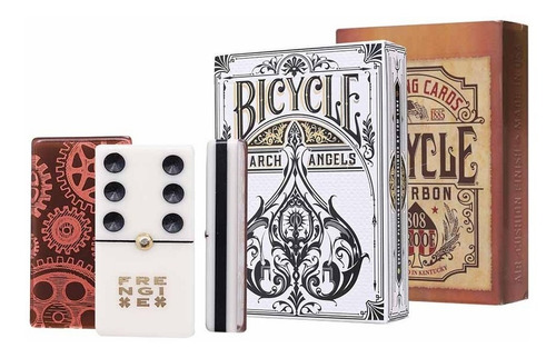 Domino Inglés, Acrílico De 4 Capas, Set De Barajas Bicycle