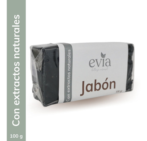 Imagen 1 de 2 de Jabón Curativo Glicerina Artesanal De Carbón Activado