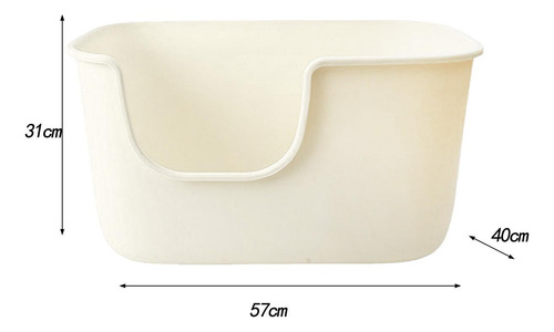 Caja De Arena Para Gatos Con Tapa Abierta, Orinal Para