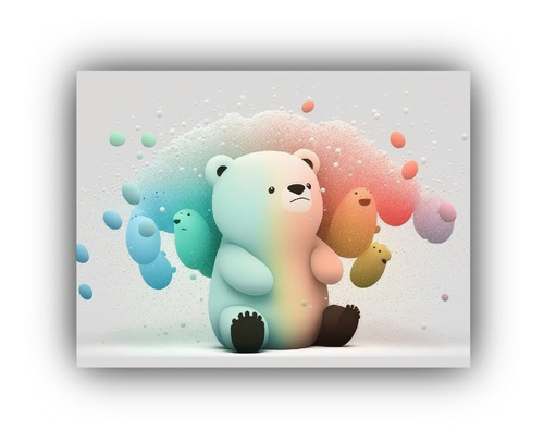 Arte De Pared Espectacular Teddy Bear Living 45x30cm