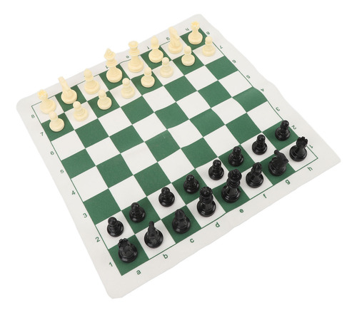 Juego De Mesa Enrollable Con Forma De Ajedrez Portátil, Verd