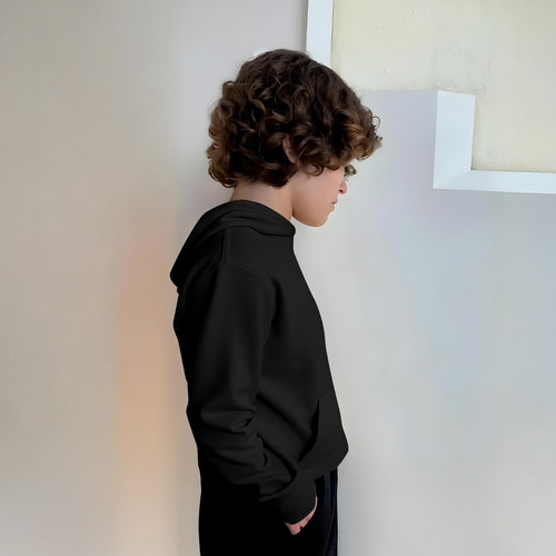 Moletom Infantil Canguru Liso Básico Premium Várias Cores