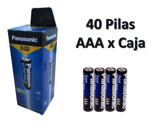 Panasonic Triple A Manganeso - Caja De 40 Unidades