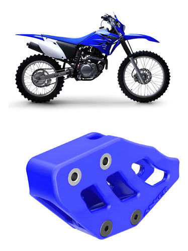 Guia De Corrente Traseiro Anker Yamaha Ttr 230 Cor Azul