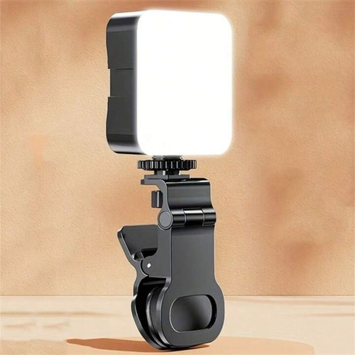 Luz Led De Preenchimento Rgb Camera + Suporte Cel Notebook